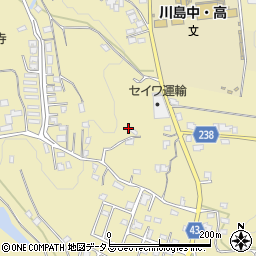 徳島県吉野川市川島町桑村661周辺の地図