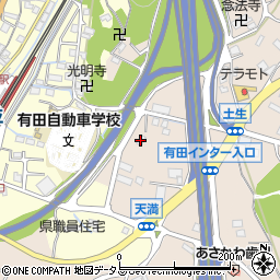 和歌山県有田郡有田川町天満148周辺の地図