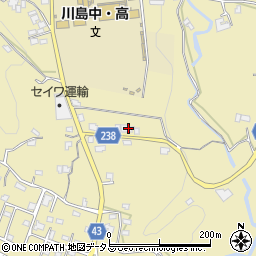 徳島県吉野川市川島町桑村512周辺の地図