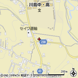 徳島県吉野川市川島町桑村504周辺の地図