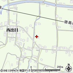 徳島県吉野川市川島町学西出目34周辺の地図