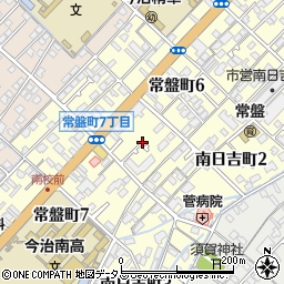 愛媛県今治市常盤町6丁目5周辺の地図