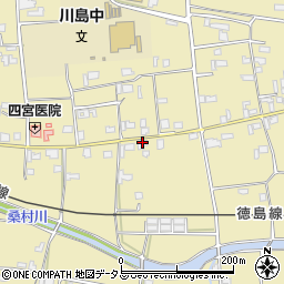 徳島県吉野川市川島町桑村1990周辺の地図