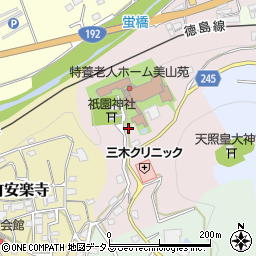 徳島県吉野川市山川町祇園50周辺の地図