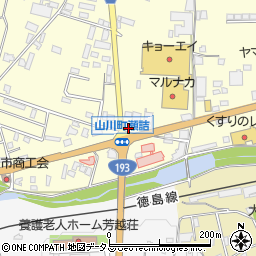 徳島県吉野川市山川町前川201周辺の地図
