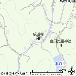 成道寺周辺の地図