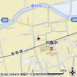 徳島県吉野川市川島町桑村2184-5周辺の地図