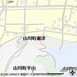 徳島県吉野川市山川町瀬津92周辺の地図