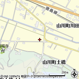 徳島県吉野川市山川町川田891-2周辺の地図