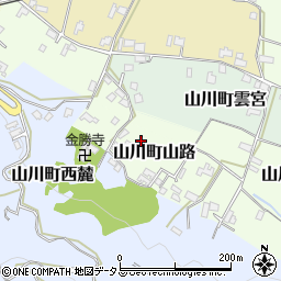 徳島県吉野川市山川町山路112周辺の地図