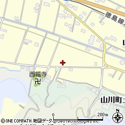 徳島県吉野川市山川町川田829周辺の地図