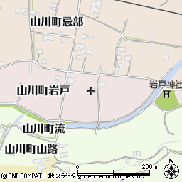 徳島県吉野川市山川町岩戸24周辺の地図