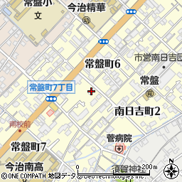 愛媛県今治市常盤町6丁目5-28周辺の地図