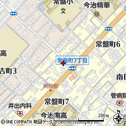 今治常盤町郵便局周辺の地図