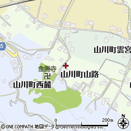 徳島県吉野川市山川町山路110-1周辺の地図