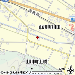 徳島県吉野川市山川町川田1032周辺の地図