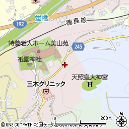 徳島県吉野川市山川町祇園72周辺の地図