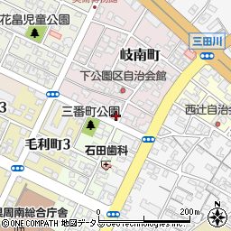 山口県周南市岐南町1-22周辺の地図