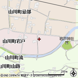 徳島県吉野川市山川町岩戸12周辺の地図
