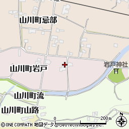 徳島県吉野川市山川町岩戸25周辺の地図