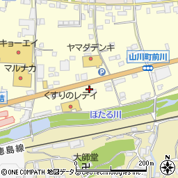 徳島県吉野川市山川町前川120周辺の地図