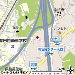 和歌山県有田郡有田川町天満135周辺の地図