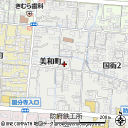 山口県防府市美和町3-21周辺の地図