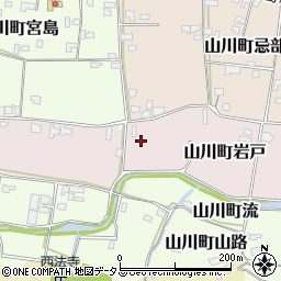 徳島県吉野川市山川町岩戸周辺の地図