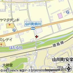 徳島県吉野川市山川町前川67周辺の地図
