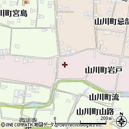 徳島県吉野川市山川町岩戸周辺の地図