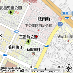 山口県周南市岐南町1-21周辺の地図