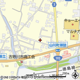 徳島県吉野川市山川町前川185周辺の地図