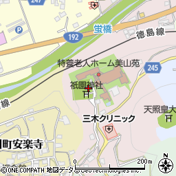 徳島県吉野川市山川町祇園24周辺の地図