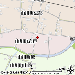 徳島県吉野川市山川町岩戸30周辺の地図