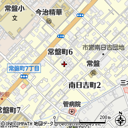 愛媛県今治市常盤町6丁目3-28周辺の地図