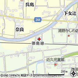徳島県吉野川市川島町学近久97周辺の地図