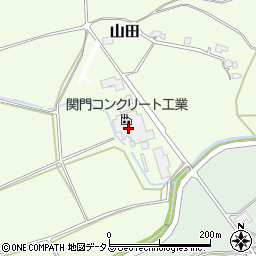 関門コンクリート工業株式会社　第一工場周辺の地図