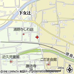 徳島県吉野川市川島町学近久40周辺の地図