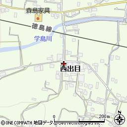 徳島県吉野川市川島町学西出目126周辺の地図