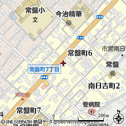 愛媛県今治市常盤町6丁目5-20周辺の地図