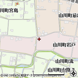 徳島県吉野川市山川町岩戸66周辺の地図