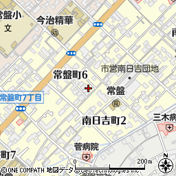 愛媛県今治市常盤町6丁目3-11周辺の地図