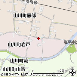 徳島県吉野川市山川町岩戸26周辺の地図