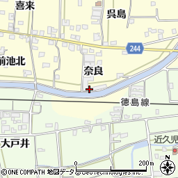 徳島県吉野川市川島町児島奈良17周辺の地図