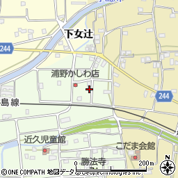 徳島県吉野川市川島町学近久49周辺の地図