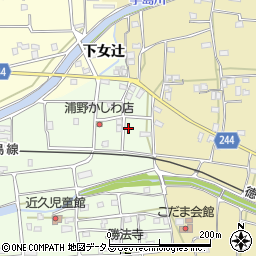 徳島県吉野川市川島町学近久47周辺の地図