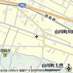 徳島県吉野川市山川町川田896周辺の地図