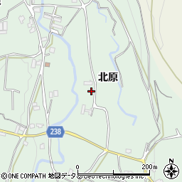 徳島県吉野川市川島町山田北原周辺の地図