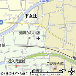 徳島県吉野川市川島町学近久36周辺の地図