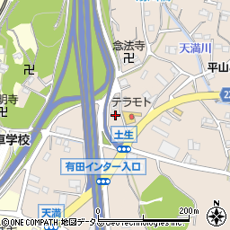 和歌山県有田郡有田川町天満116周辺の地図